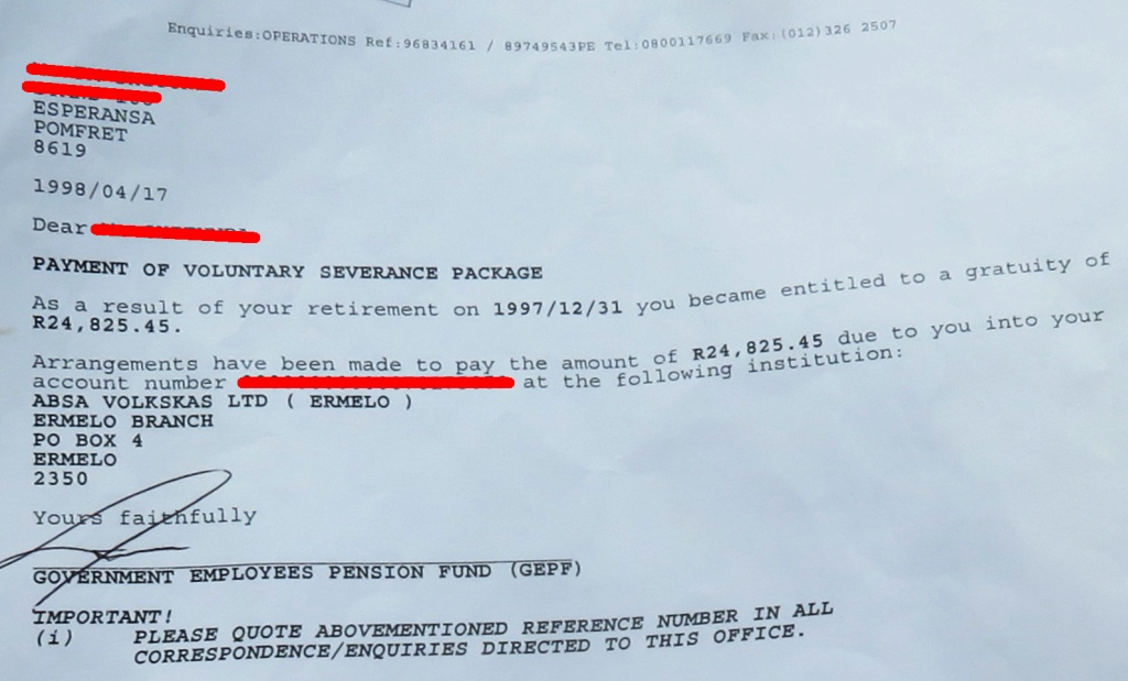 Pomfret letter